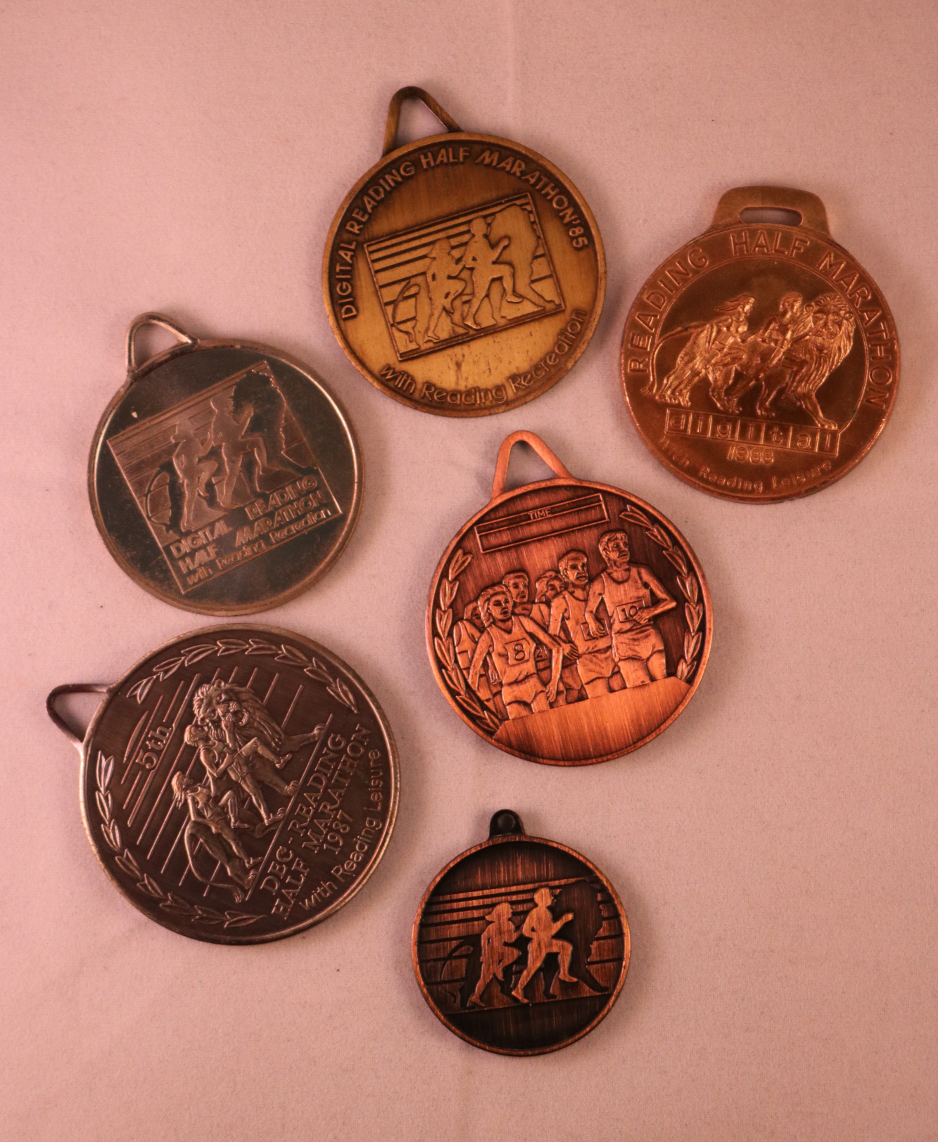 reading half-marathon medals