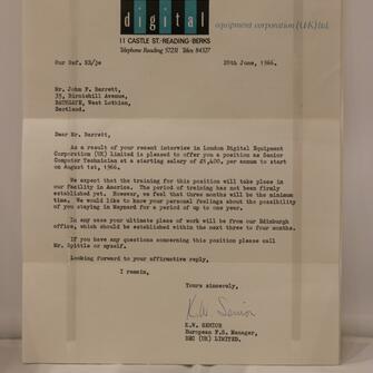 Offer letter
